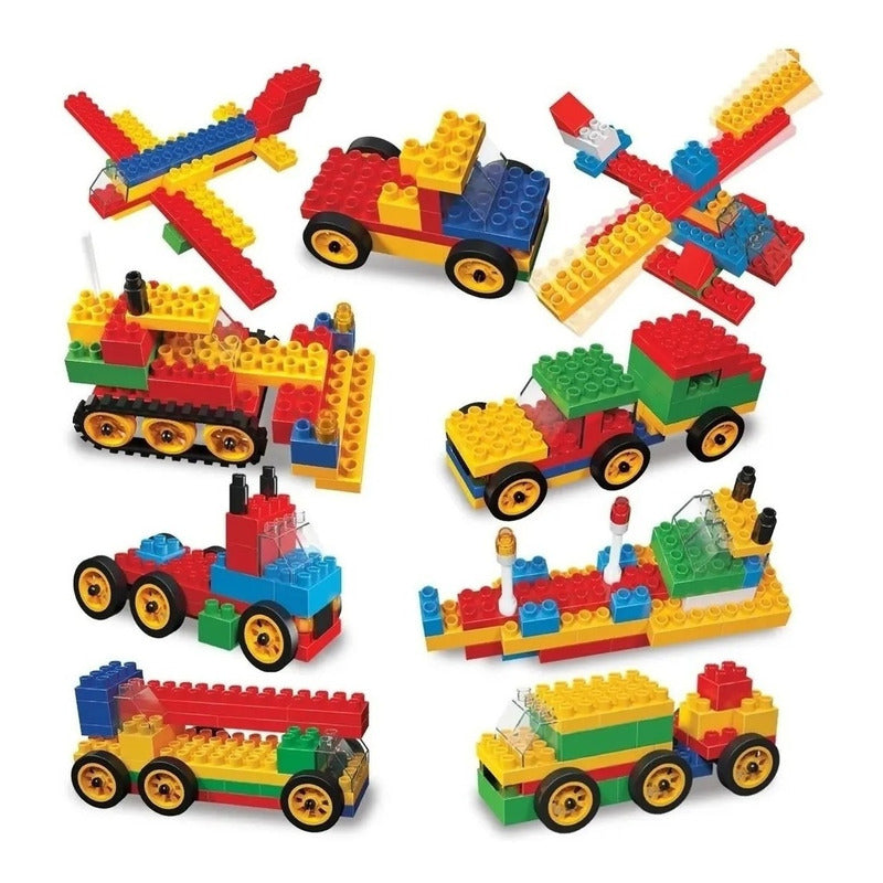 Blocky Vehiculos 3 Tipo Rasti Con 140 Piezas 0602 Dimare
