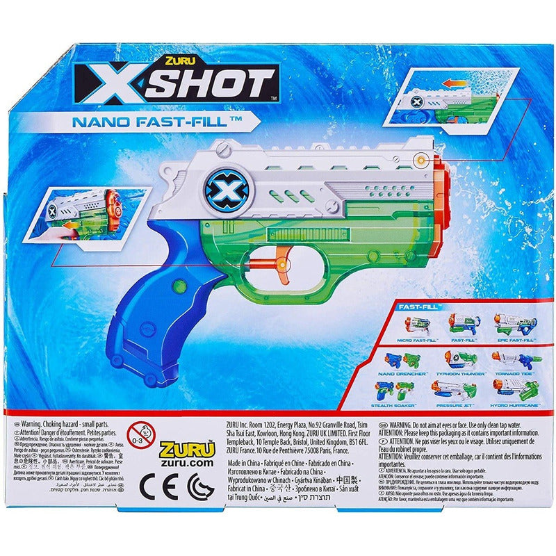 Pistola De Agua X-shot Nano Fast-fill Original Zuru