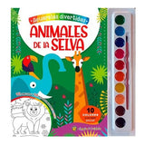 Acuarelas Divertidas Animales De Selva Libro Para Niños 3635