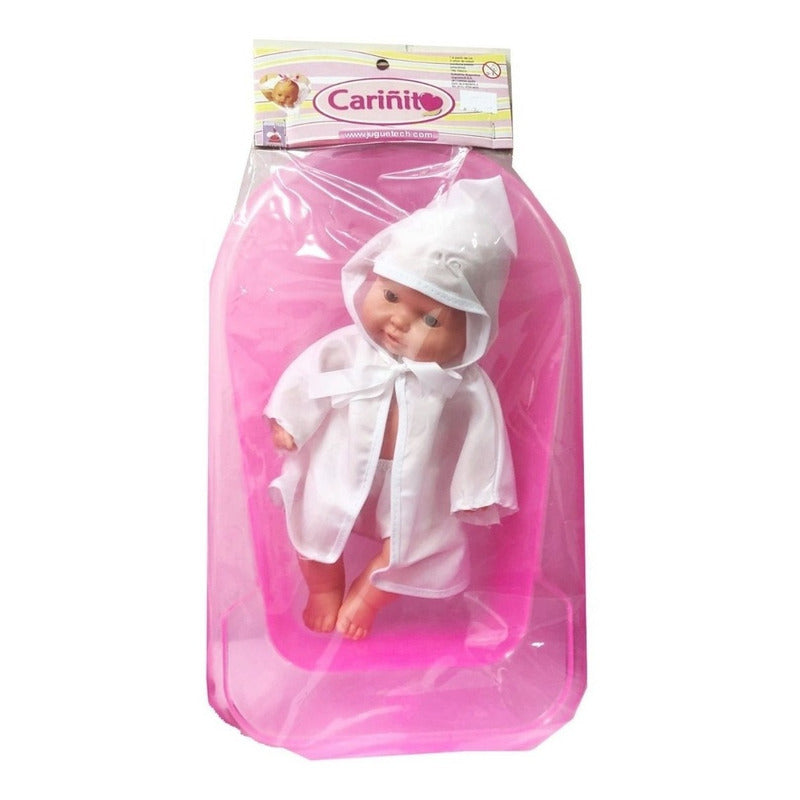 Muñeca Bebote Con Salida De Baño Y Bañadera Cariñito