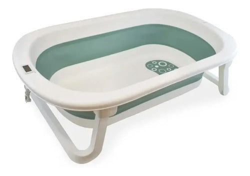 Bañera Para Bebe Infantil Ok Baby Con Termometro Plegable Nombre Del Diseño Plegable Color Verde