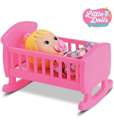 Muñeca Bebe Dulces Sueños Con Cunita Ikdiv006