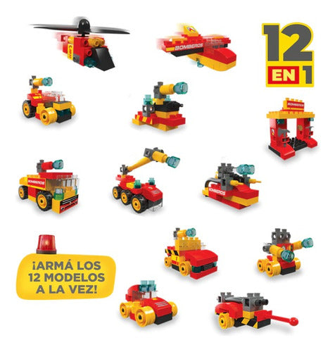 Rasti Bomberos Multi Modelos 12 En 1 Dimare 1126