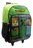 Mochila Con Carro Minecraft Mi311 Original 18''