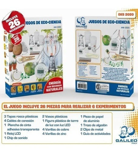 Juego De Eco Ciencia Energía Con Recursos Naturales Galileo