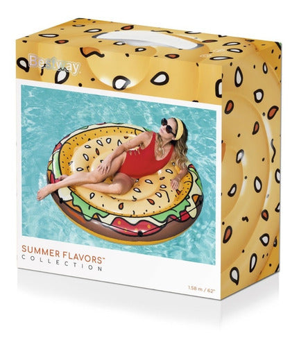 Colchoneta Inflable Forma De Hamburguesa 43250 Bestway