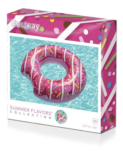 Colchoneta Inflable Salvavidas Forma De Dona 36118 Bestway