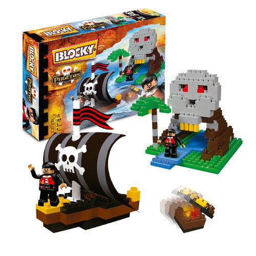 Bloques Para Armar Blocky Piratas Isla Pirata 140  En  Caja