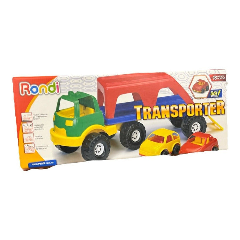 Camion Mosquito Transporter Con 2 Autos Original Rondi 3115
