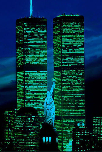 Rompecabezas 1000 Pzs Torres Gemelas Brilla Oscuridad Tomax