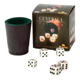 Generala Premium Dados Cubilete De Cuero Bisonte Oficial