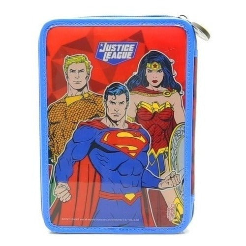 Cartuchera Justice League 1 Cierre C/utiles Lj268 Original