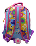 Mochila Escolar Minnie Mouse Flower Power Color Rosa Diseño De La Tela Liso