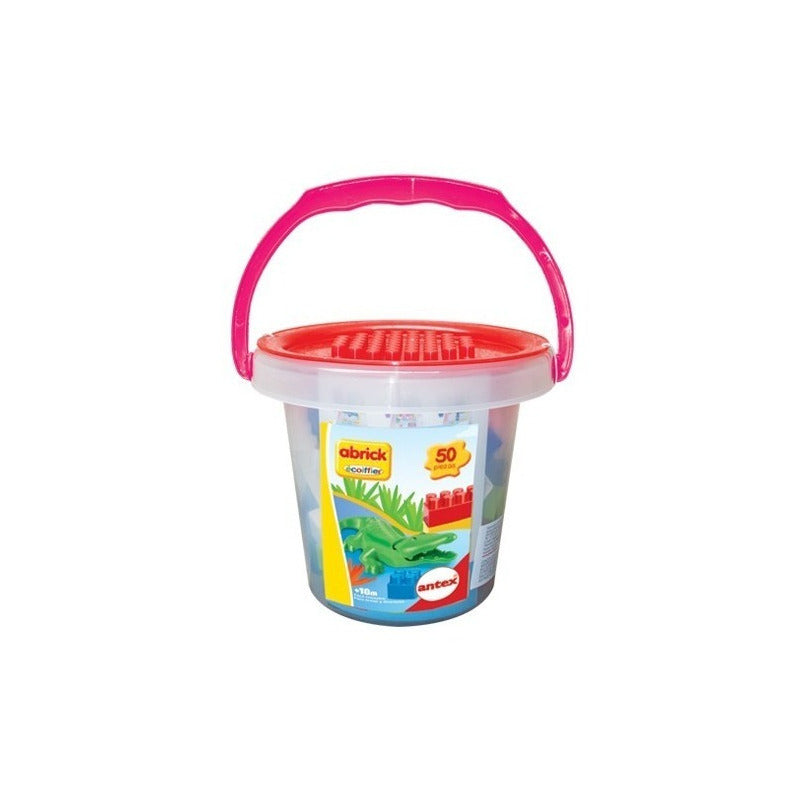 Abrick Balde 50 Piezas Cocodrilo Juego Original Antex 9053