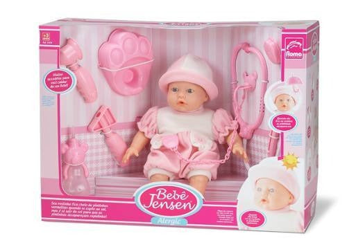 Roma Brinquedos Jensen Bebé Alergic Con Pipí 5434