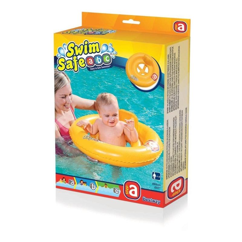 Asiento Flotador Inflable Salvavidas 2 Camaras Bestway 69cm