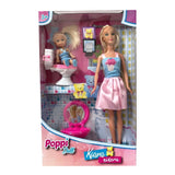 Muñeca Poppi Doll Kiara Niñera Con Accesorios B194