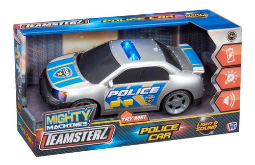 Auto Policia Con Luces Y Sonido 28cm Teamsterz 14152