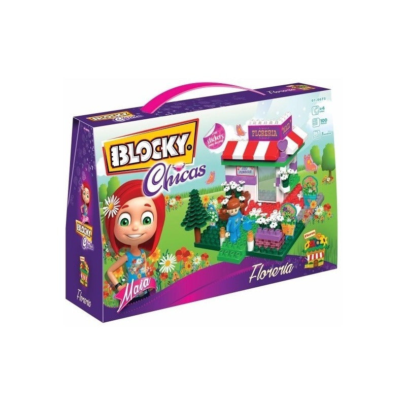 Blocky Chicas Floreria Con 100 Piezas Original Dimare