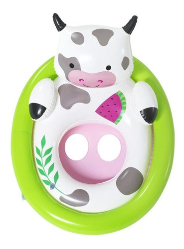 Asiento Flotador Inflable Animalitos 34058 Bestway 81x56cm