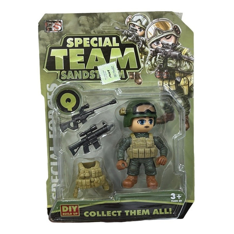 Soldado Figura Coleccionable Con Accesorios Blister 6527