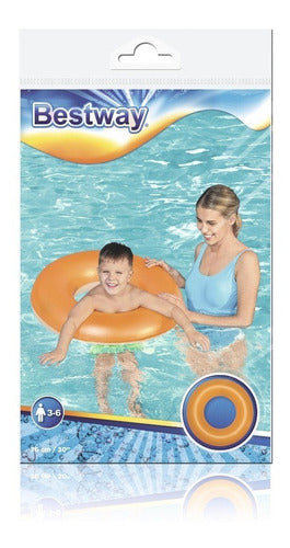 Salvavidas Basico Colores Flotador 76cm Inflable Bestway