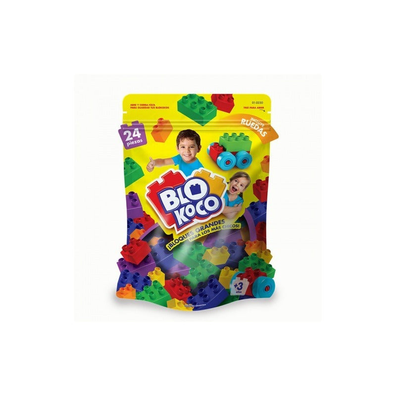 Blokoco Bloques Grandes Tipo Rasti Con 24 Piezas Dimare