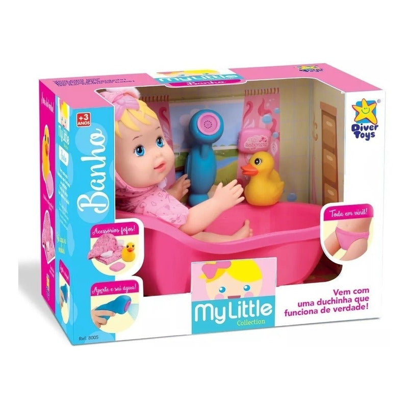 Muñeca Bebe Hora Del Baaño Con Duchador Ikdiv003