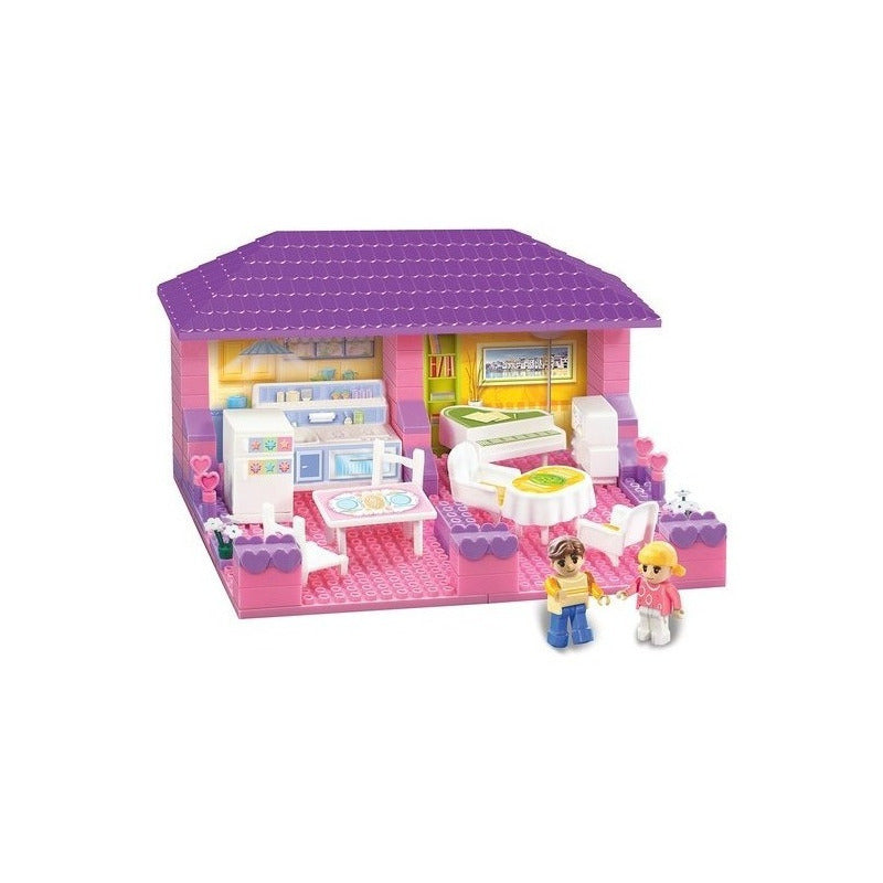 Blocky House Cocina Y Living Con 90 Piezas Original Dimare