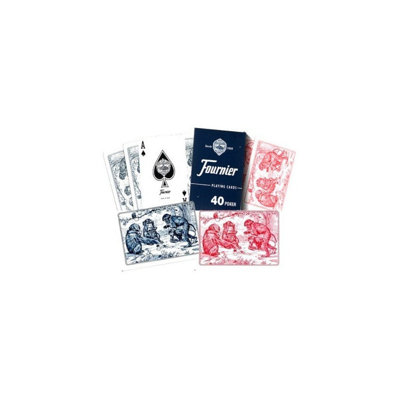 Fournier Cartas Monito Naipes Poker Blackjack Setx2 Unidades