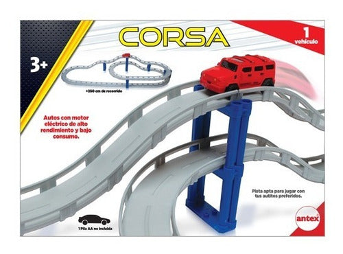 Pista Encastrable Corsa C/auto Con Luz Original Antex 4067