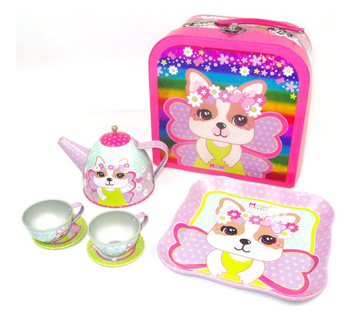 Simones Set De Te 7 Piezas Metalicas Valija Original Si030