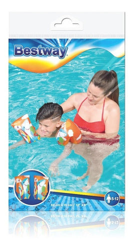 Bracitos Tiburon O Pinguino Flotador Inflable 32102 Bestway