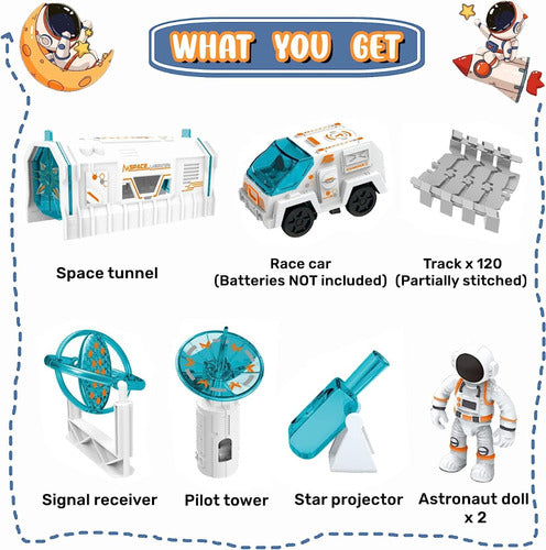 Super Pista Nave Espacial Con Astronautas 53780