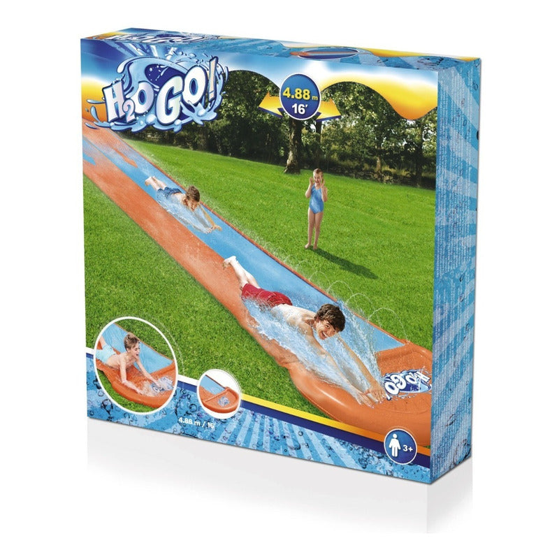 Deslizador De Agua Tobogan Inflable H2ogo Doble Bestway
