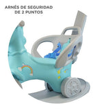 Mecedor Unicornio 3 En 1 Celeste Okbb0304