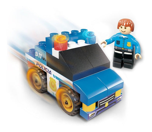 Rasti Policias Y Bomberos 43 Piezas Con Stickers Dimare 1083