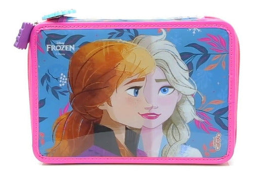 Cartuchera Frozen 2 Cierres Con Utiles Fa388 Original Cresko