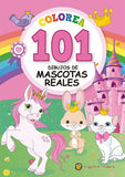 Colorea 101 Dibujos Mascotas Reales Libro Para Niños 3138