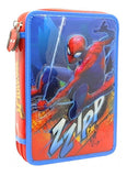 Cartuchera Spiderman 2 Cierres C/utiles Ha589 Original