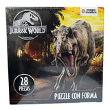 Jurassic World Rompecabezas Puzzle C/forma 28 Piezas Jur151