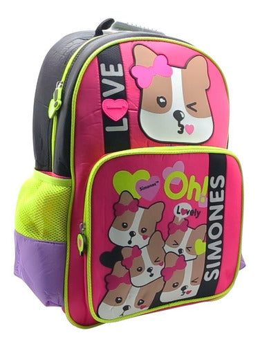 Mochila De Espalda Simones Si098 Original 18''