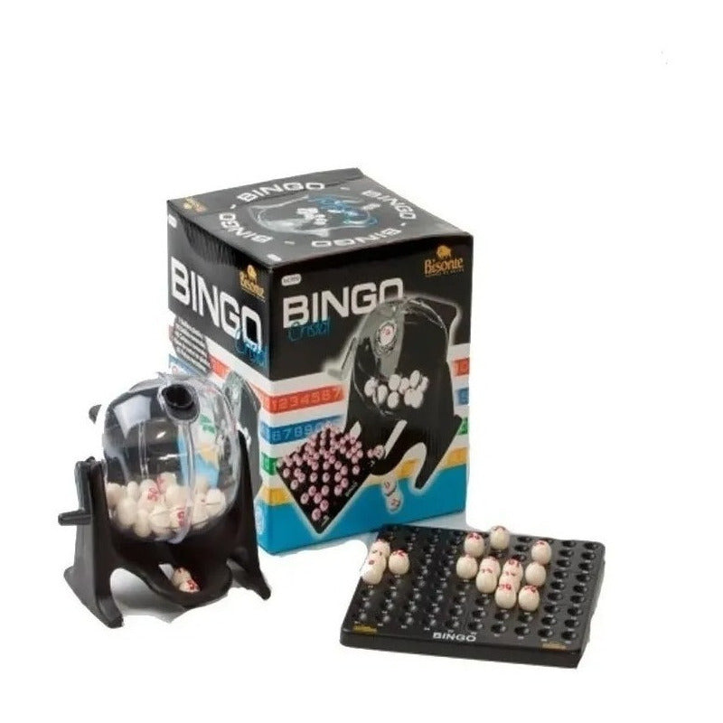 Juego De Bingo Con Bolillero De Plastico Marca Bisonte 9919