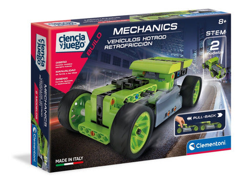 Bloques Para Armar Clementoni Mecanica Coche De Carreras Verde 100 Piezas