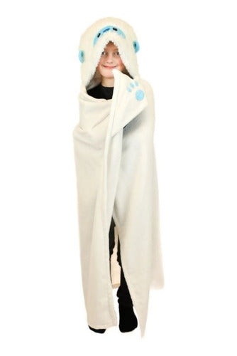 Manta De Peluche Yeti C/capucha De Animales Wabro 70236