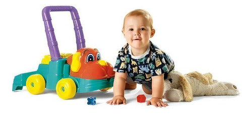 Caminador Andador Cachorro Feliz Para Bebe - Calesita Color Naranja