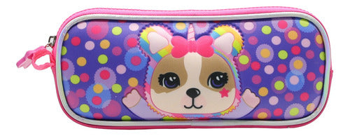 Simones Cartuchera 1 Cierre Pvc Original Cresko Si383