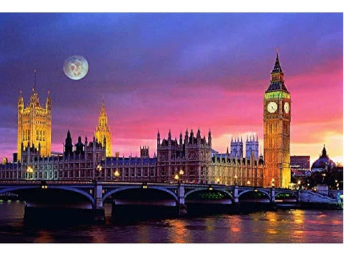 Puzzle Tomax Jigsaw Parlamento Londres Iluminado 1000 Piezas