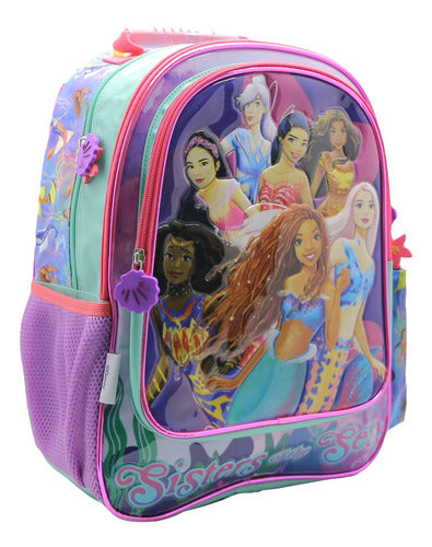 Mochila De Espalda Sirenita Ep056 Disney Original 16''