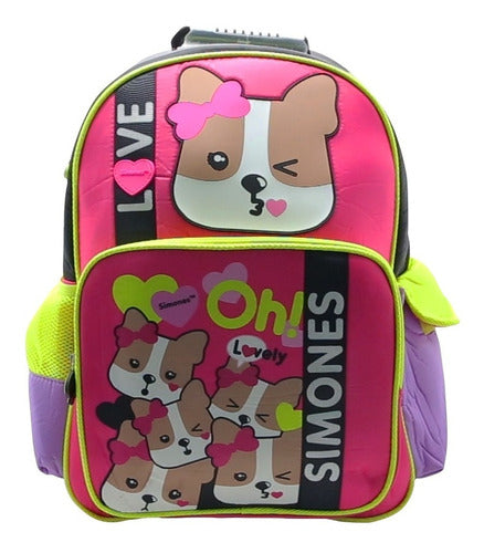 Mochila De Espalda Simones Si098 Original 18''
